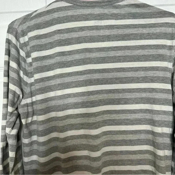 Stockhomme Evolution Shirt Stripes Front Pocket Grey & White Size Small - Picture 12 of 16